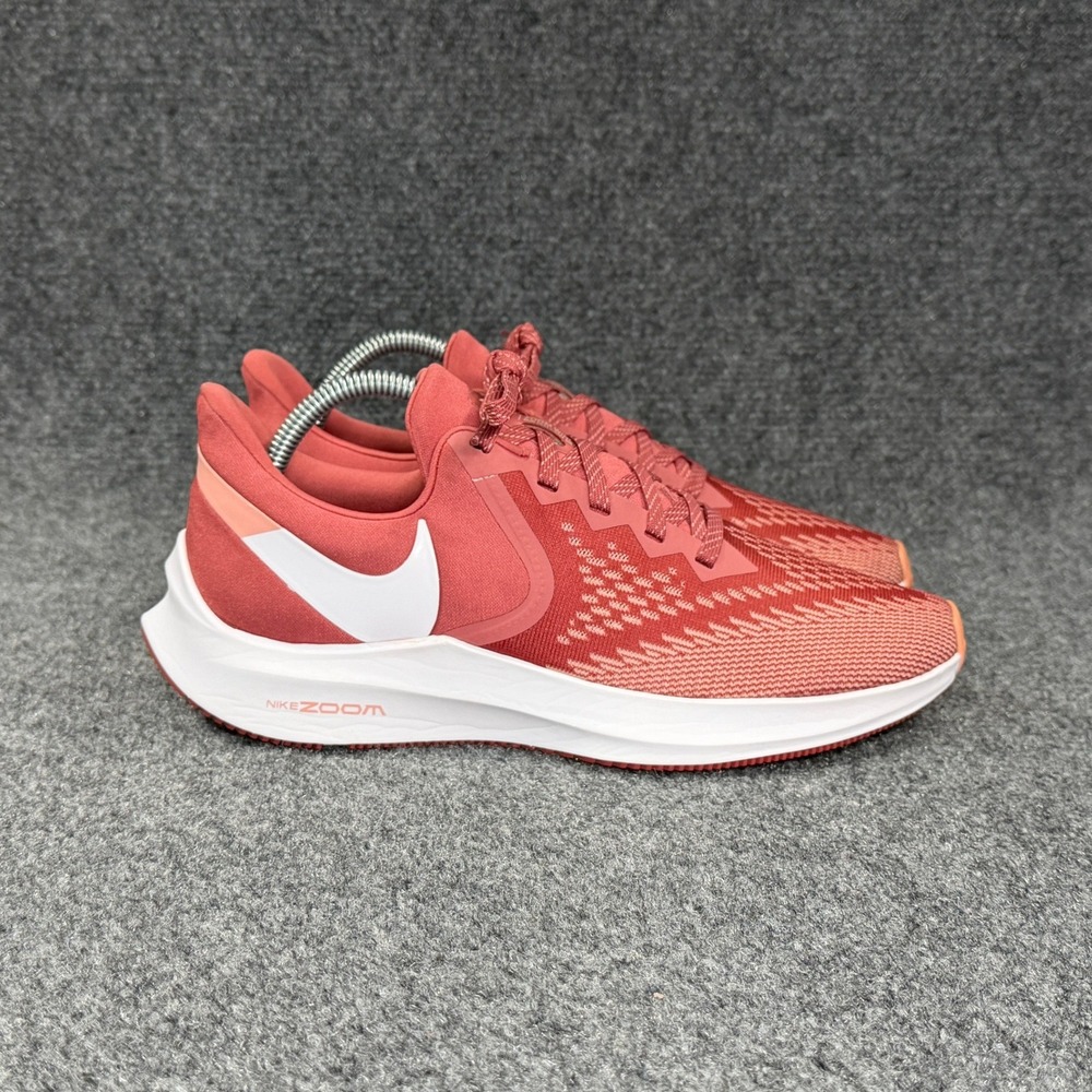 Nike Zoom Winflo 6 Running Shoes Women's 9.5 Light Redwood Athletic Run Training